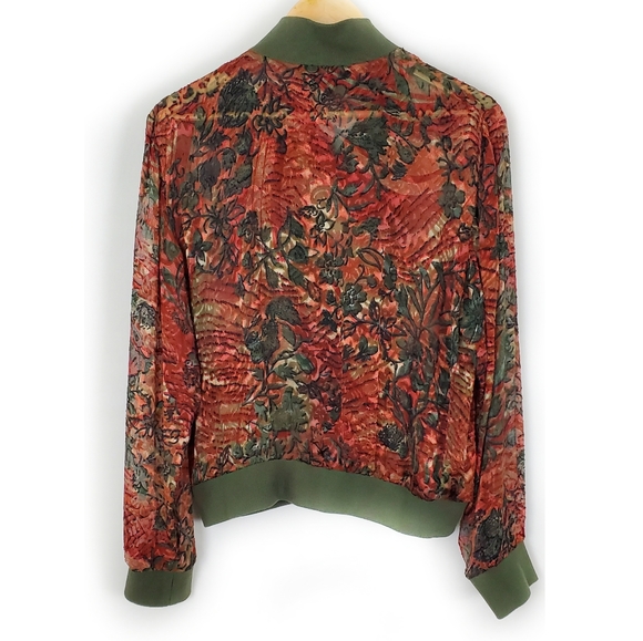 Vintage Spenser Jeremy Sheer Floral Jacket Size L - Picture 2 of 4